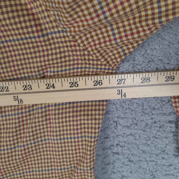 Ralph Lauren Shirt Men's Large Tilden Brown Golf Check Button-Down Long Sleeve - Picture 10 of 12